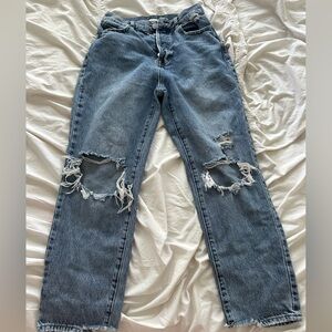 High Rise Straight PacSun Jean Medium Wash ~ Size 26